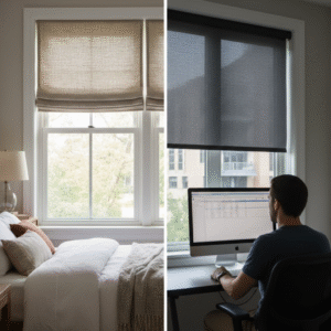 Roman Shades and Solar Shades in Herndon, Virginia